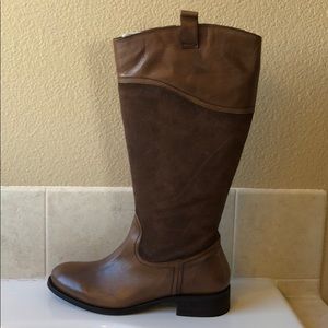 NWT Seychelles tall brown leather and suede boots